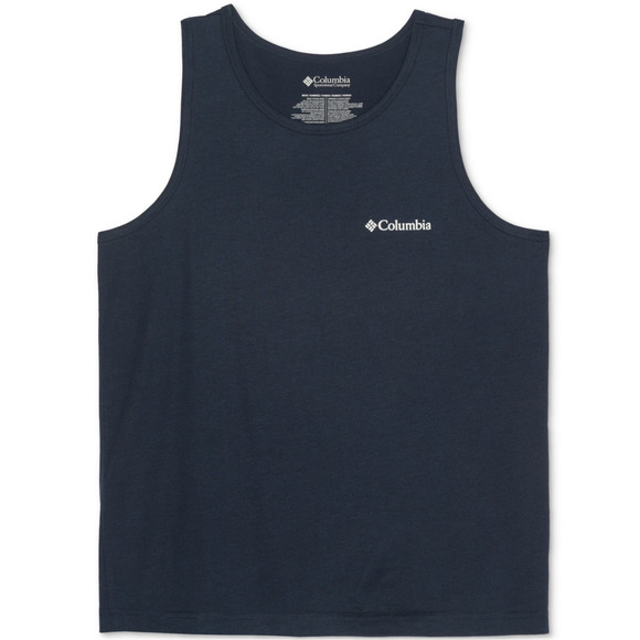 Columbia Men Logo Flag Graphic Tank Top Navy Size S - Picture 1 of 3